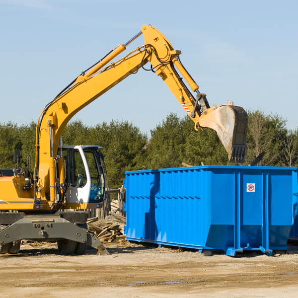 what happens if the residential dumpster is damaged or stolen during rental in Tampa KS